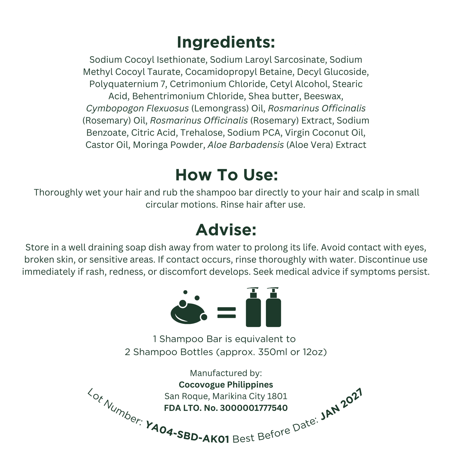 Daily Shampoo Bar